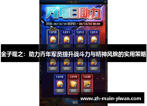 金子隆之:助力青年军员提升战斗力与精神风貌的实用策略 金子隆之:助力青年军员提升战斗力与精神风貌的实用策略